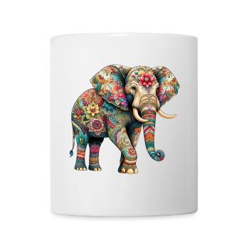 Elefant - Tasse - Weiß - Vorne