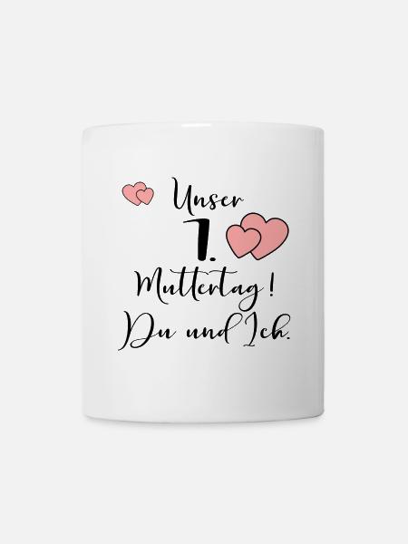Erster Muttertag MAMA BABY - Tasse - Weiß