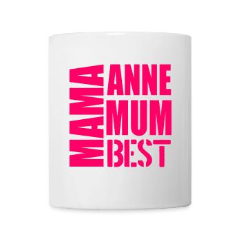 Muttertag Mehrsprachigkeit - Tasse - Weiß - Vorne