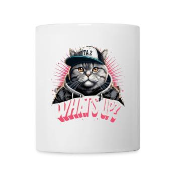 BKH Britisch Kurzhaar Katze getigert Gangster - Tasse - Weiß - Vorne