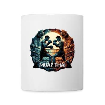 Cadeau de boxe Muay Thai Thai boxe kickboxing - Mug blanc - blanc - Devant