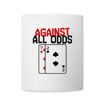 Casino Statement Jeu de cartes de poker Jeux d’argent - Mug blanc - blanc - Devant