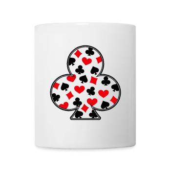 Poker Jeux d’argent Casino Jeux de cartes Jeux d’argent Poker - Mug blanc - blanc - Devant