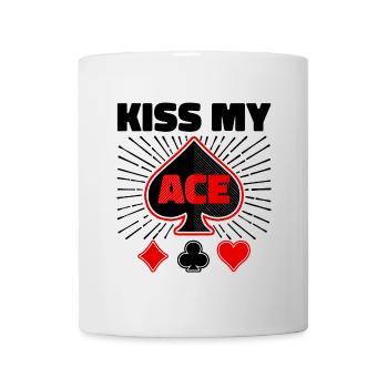 Jeu de cartes de joueur professionnel Poker Statement Casino - Mug blanc - blanc - Devant