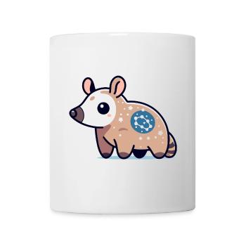 Sternflecken-Opossum: Kosmischer Sammler - Tasse - Weiß - Vorne
