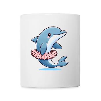 Ballett-Delfin: Anmutige Wellen - Tasse - Weiß - Vorne