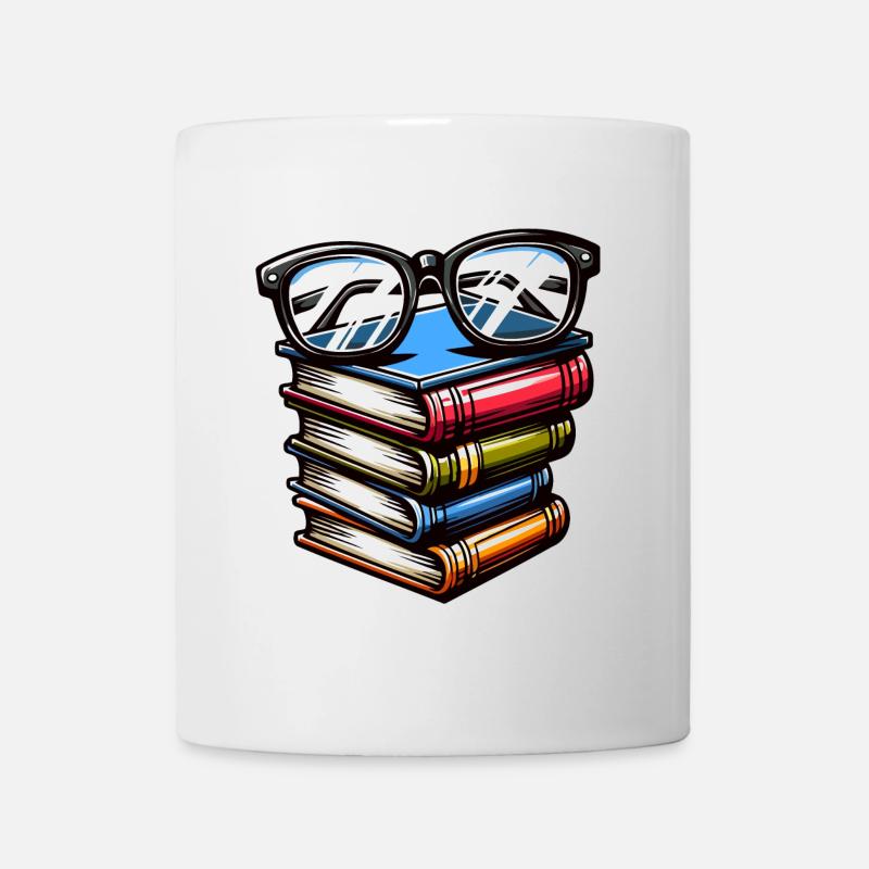 Book Smarts: Der wissenschaftliche Stapel - Tasse - Weiß