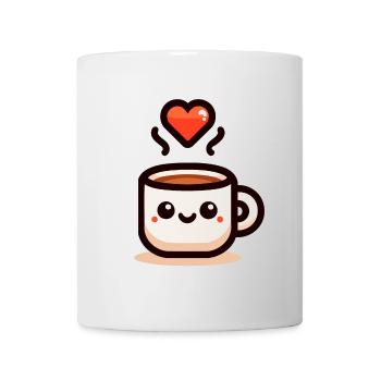 Cheery Cuppa: Ein Schluck Liebe - Tasse - Weiß - Vorne