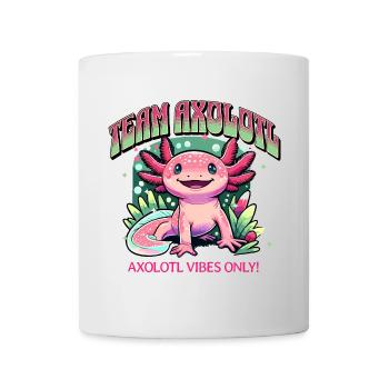 Chemise de l’équipe Axolotl, design Axolotl mignon - Mug blanc - blanc - Devant