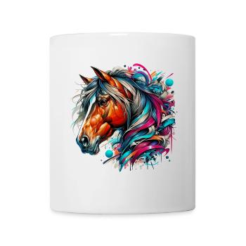 Pferd - Tasse - Weiß - Vorne