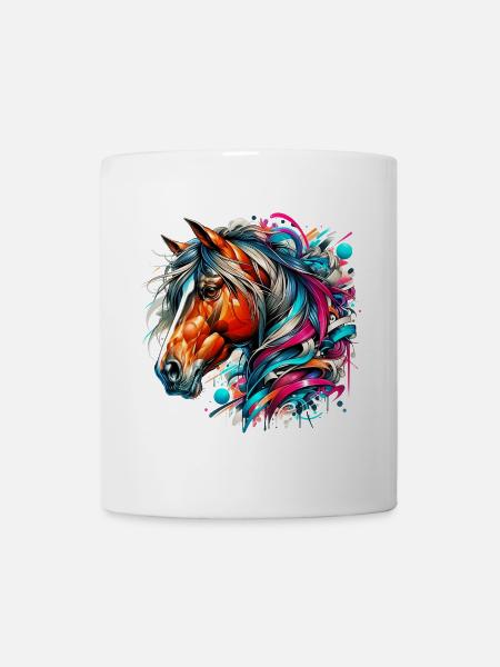 Pferd - Tasse - Weiß