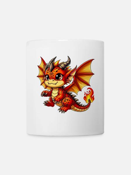 Drache - Tasse - Weiß