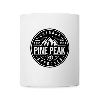 Pine Peak - Approuvé pour l’extérieur - Mug blanc - blanc - Devant