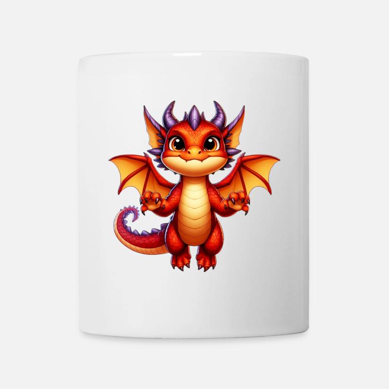 Drache - Tasse - Weiß