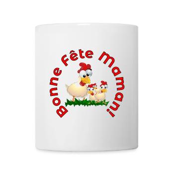 Bonne Fête des Mères Poules - Mug blanc - blanc - Devant