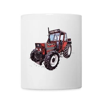 Roter Traktor DT 65 90 - Tasse - Weiß - Vorne