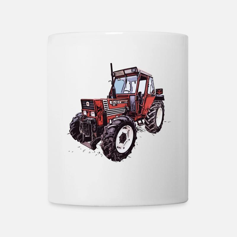 Roter Traktor DT 65 90 - Tasse - Weiß