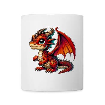 Drache - Tasse - Weiß - Vorne