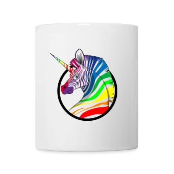 Rainbow Unicorn Zebra - Mug - white - Front