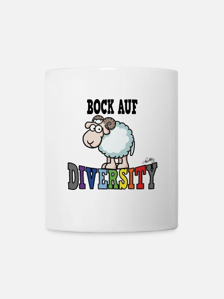 Bock auf Diversity - Tasse - Weiß