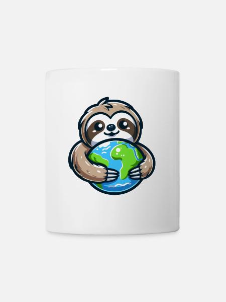 Umarme das Erdfaultier - Tasse - Weiß
