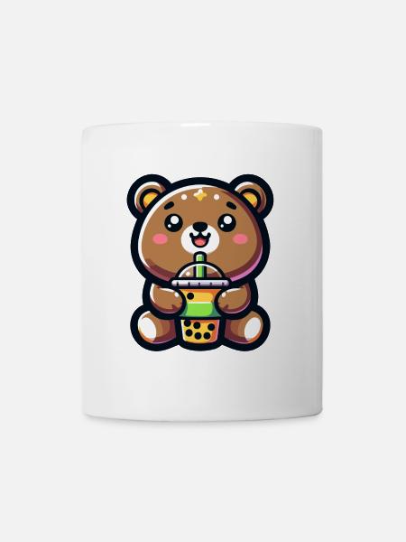 Boba Bear Bliss - Adorable câlin de thé - Mug blanc - blanc