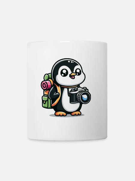 Schnappschuss Pinguin - Fotoabenteuer - Tasse - Weiß