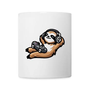 Spiel über Faultier: Der chillige Gamer - Tasse - Weiß - Vorne