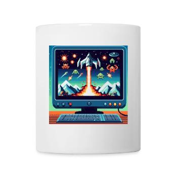 Retro-Flugzeug-Spiel - Tasse - Weiß - Vorne