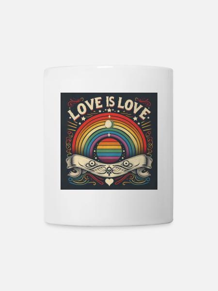 LIEBE ist LIEBE - Tasse - Weiß