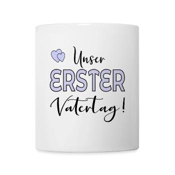 UNSER ERSTER VATERTAG BABY PAPA - Tasse - Weiß - Vorne