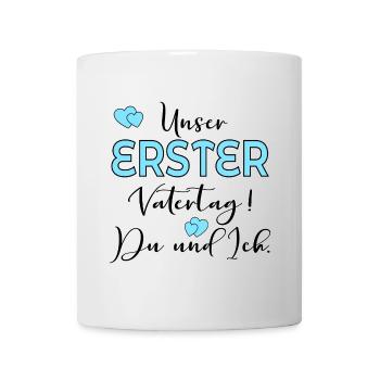 1. VATERTAG BABY - PAPA - Tasse - Weiß - Vorne