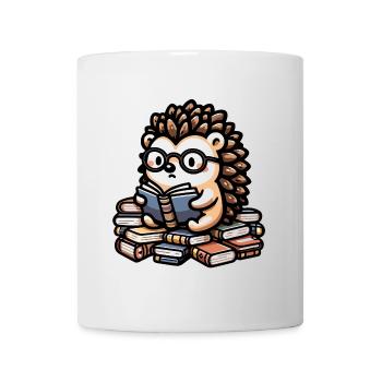 Hedgehog Bookworm: The Literary Spine - Mug - white - Front