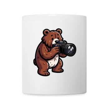 Shutterbear: Der Wildnisfotograf - Tasse - Weiß - Vorne