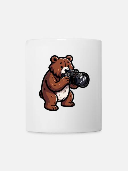 Shutterbear: Der Wildnisfotograf - Tasse - Weiß