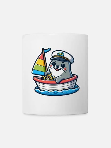 Voilier : le navigateur nautique - Mug blanc - blanc