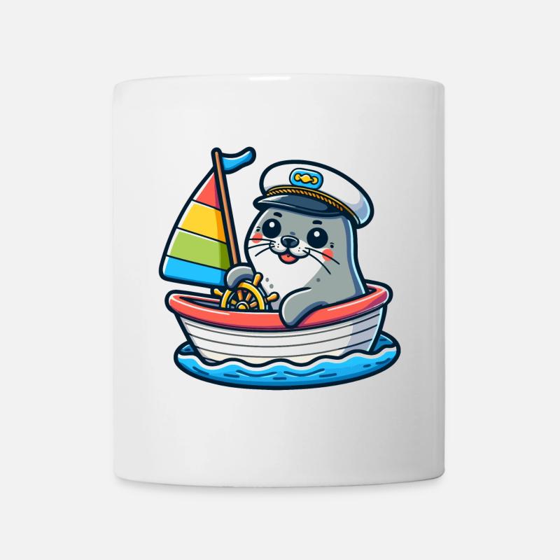 Voilier : le navigateur nautique - Mug blanc - blanc