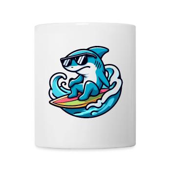 Shark Wave Rider: The Surfing Sensation - Mug - white - Front