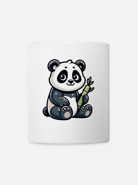 Bamboo Buddy: Der Content-Panda - Tasse - Weiß