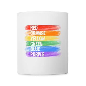 Rainbow Colors Stripe Art - Mug - white - Front