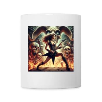 Heavy metal concert in hell - Mug - white - Front
