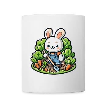 Harvest Hopper: The Gardening Bunny - Mug - white - Front