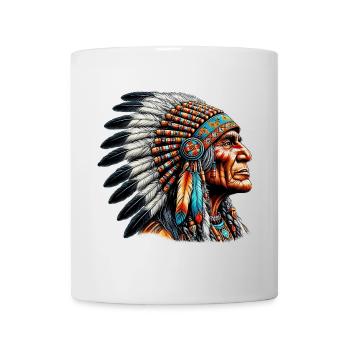 Amérindien Peau rouge d’Amérique - Mug blanc - blanc - Devant