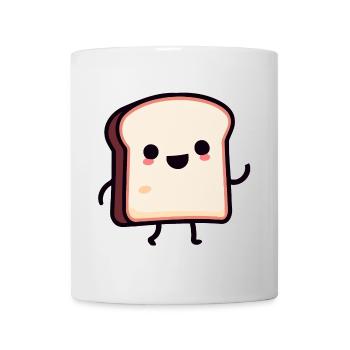 Toasty Buddy: The Smiling Slice - Mug - white - Front
