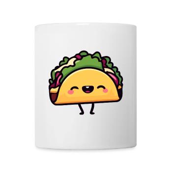 Fröhlicher Taco Toon - Tasse - Weiß - Vorne