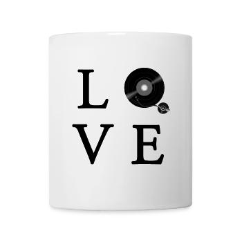 Love Dj Music Discjockey - Tasse - Weiß - Vorne