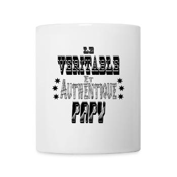 Le Véritable et Authentique Papy - Mug blanc - blanc - Devant