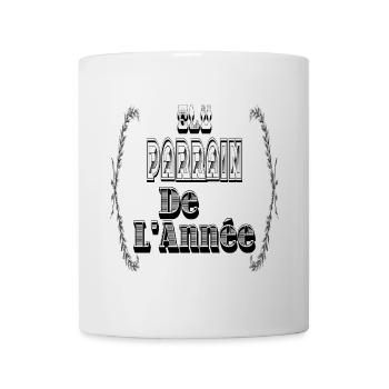 Elu Parrain Année - Mug blanc - blanc - Devant