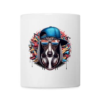 Greyhound Gangsta Dog Graffiti Gift - Mug - white - Front