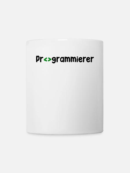 Programmierer Developer Webentwickler Skripting - Tasse - Weiß
